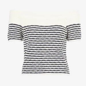 Tanya Taylor Women's Lawrence Striped Bouclé Knit Top -